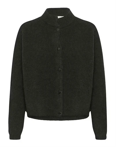 Gestuz - AlphaGZ Short Cardigan - Rosin Melange